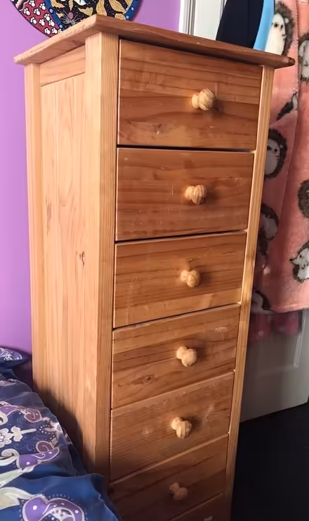 Photo of free 7 drawer solid pine narrow chest of drawers (Boultham LN5) #1