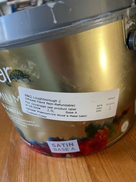 Photo of free Valspar Wood & Metal Paint (Loughborough LE11) #2