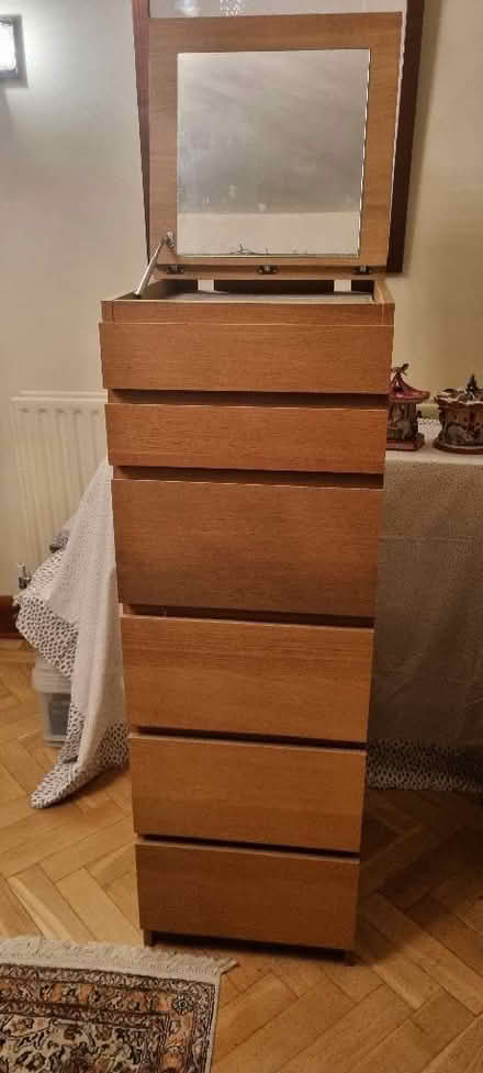 Photo of free Tall chest of drawers with mirror. (Purley CR8) #1