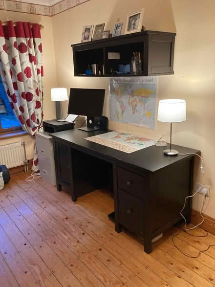 Photo of free Office Desk and Matching Wall shelf (Dublin 15) #1