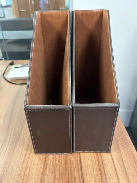 Photo of free Two leather style magazine folders (w2 2es) #1