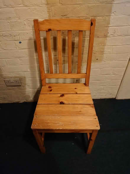 Photo of free Wooden chair (Wandsworth Common SW17) #1