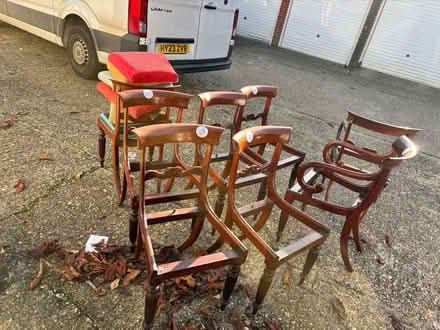 Photo of free Mahogany dining table & chairs (Winchester, SO22) #2