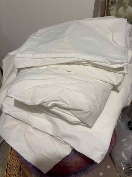 Photo of free White king size bedding (Glastonbury, BA6) #1