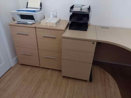 Photo of free Large office desk + filing cabinets (Amersham HP6) #4