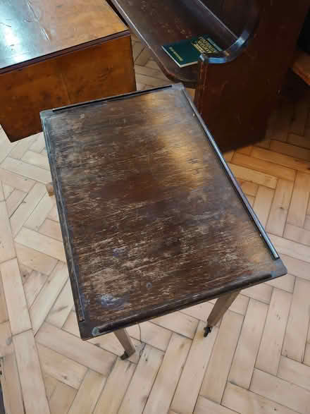 Photo of free Sewing table/box on castors (Wandsworth Common SW17) #2