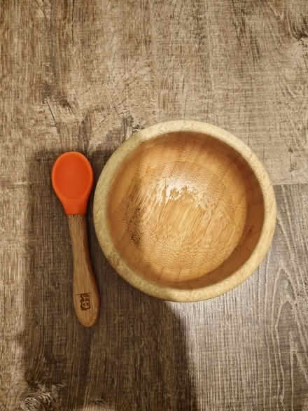 Photo of free Bamboo bowl and spoon (Old Woking GU22) #1