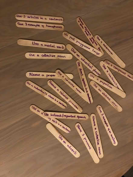 Photo of free Upper KS2 grammar game (Pembury TN2) #1