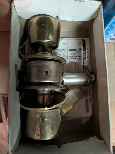Photo of free Polished brass door knob set (Somerville (Brickbottom)) #1