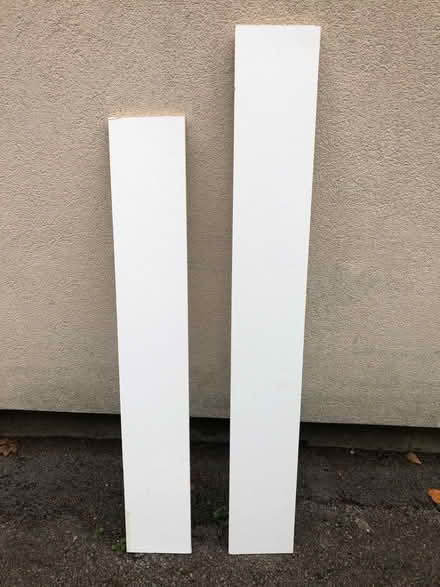 Photo of free 2 White shelving boards (South Wimbledon SW19) #1