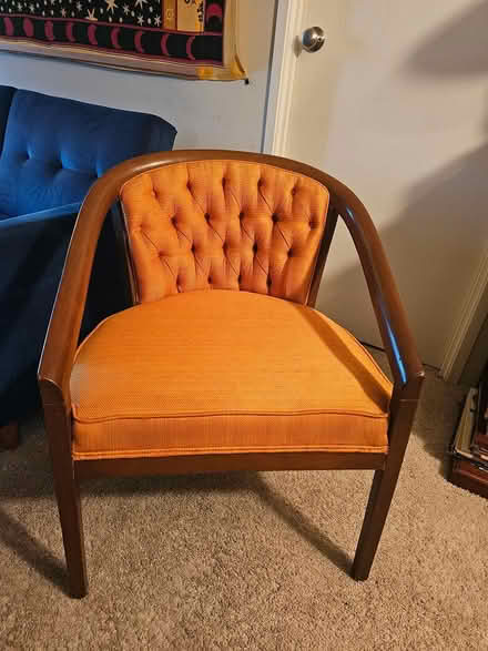 Photo of free Orange vintage chair (Stoneham) #1