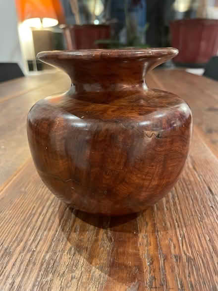 Photo of free wooden candle holder (Grove Park Chiswick W4) #1