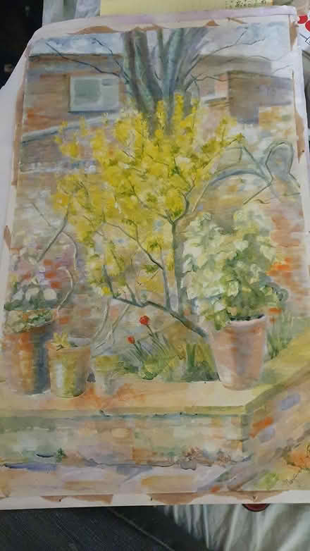 Photo of free 2 beautiful tempera paintings (Ottershaw KT16) #1