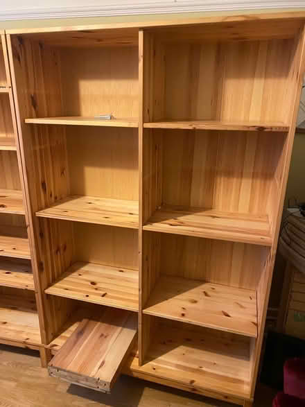 Photo of free 3 large pine IKEA bookshelves (West Bridgford NG2) #3