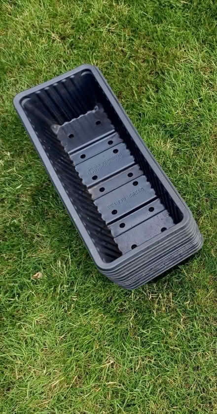 Photo of free PatioGro 3-tier growing frame, shelving & plastic planters (Emsworth PO10) #2