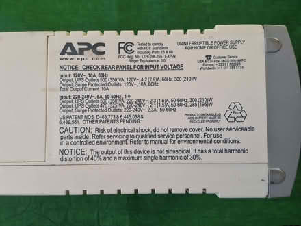 Photo of free apc cs 350 ups (Matlock DE4) #4