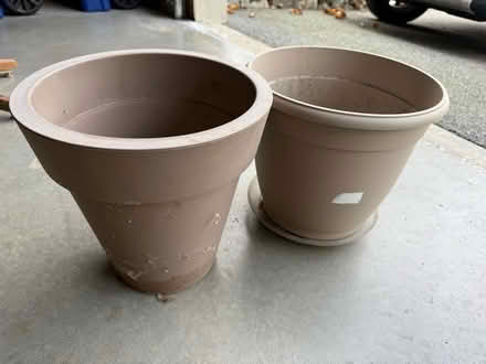 Photo of free 2 Plastic pots (Lexington 02420) #1
