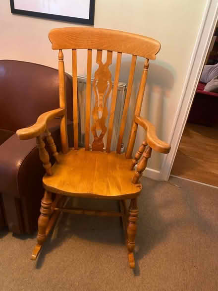 Photo of free Wooden rocking chair (West Bridgford NG2) #1