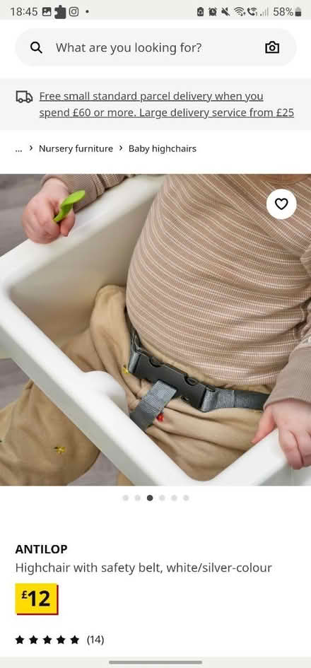 Photo of IKEA highchair STRAPS ONLY (Gledhow, Leeds LS8) #2