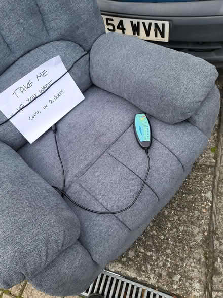 Photo of free Riser recliner chair charcoal (Beckenham/elmers end) #2