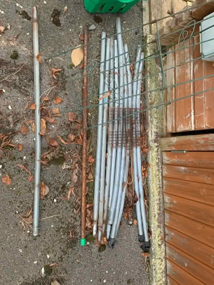 Photo of free Metal poles - and springs - spare trampoline parts (Sutton Pools OX14) #1