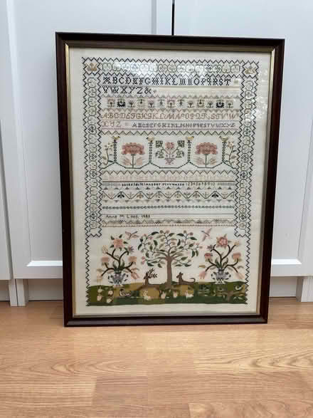 Photo of free Framed Hand Embroidered Sampler (Molesey KT8) #1