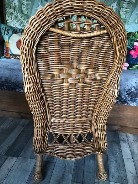 Photo of free rattan table with 2 chairs (Bedworth CV12) #3