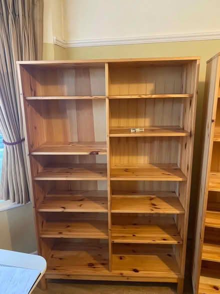 Photo of free 3 large pine IKEA bookshelves (West Bridgford NG2) #1