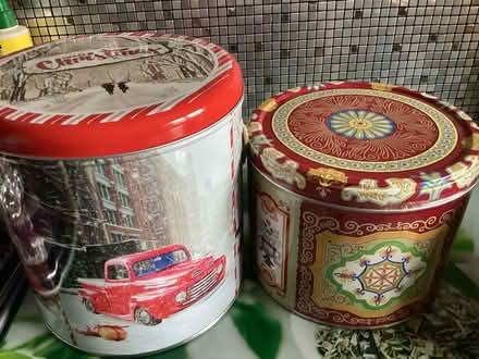 Photo of free 3 Christmas tins for dry storage (Southport PR9) #1