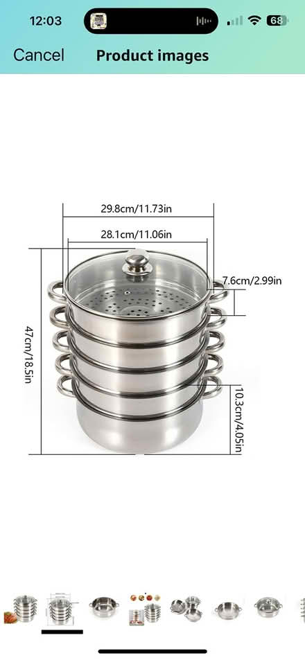 Photo of free Stove Top Steamer (Molesey KT8) #1