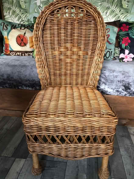 Photo of free rattan table with 2 chairs (Bedworth CV12) #4