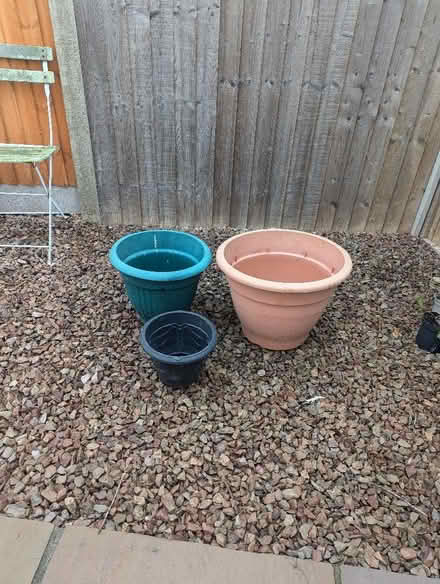 Photo of free Plastic plant pots (Malvern Link WR14) #2