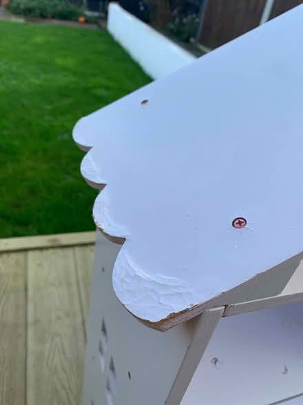 Photo of free Lilac ‘house’ book shelf (New Haw, KT15) #4