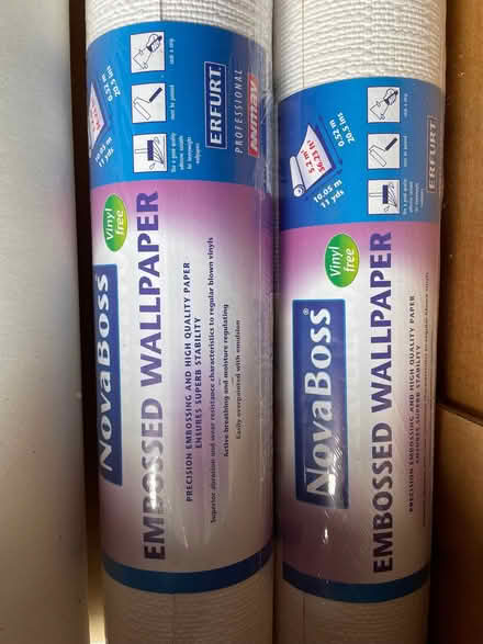 Photo of free Two rolls Novaboss embossed wallpaper (Hildenborough TN11) #1