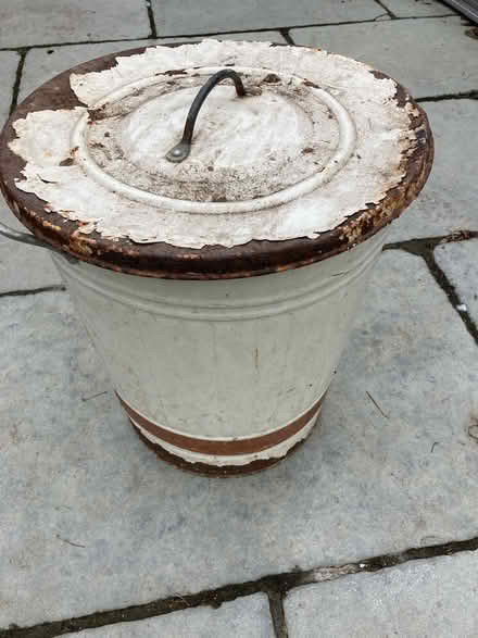 Photo of free Old metal bin (Wickford) #3