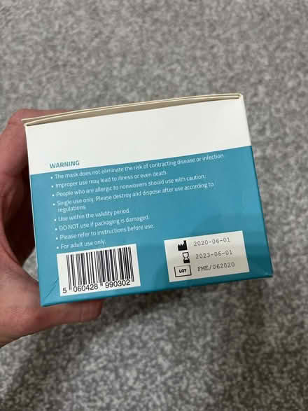 Photo of free Unopened box of masks (Beauchief S8) #3