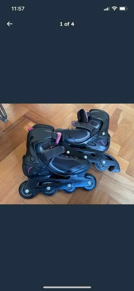 Photo of free Oxelo black and pink rollers (Nightingale Lane, SW12) #2