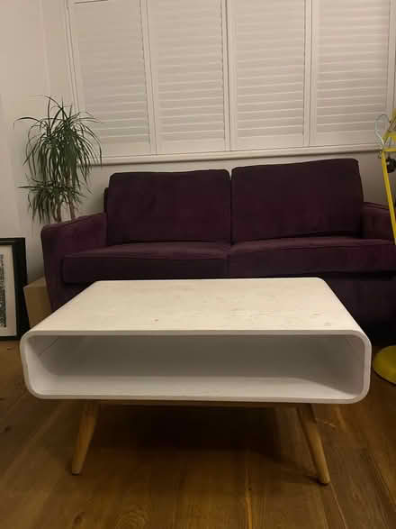 Photo of free White wooden coffee table (W7 3JG) #2