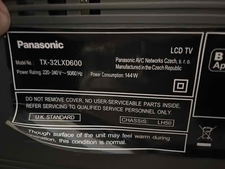 Photo of free Panasonic TV 80cm (SY2) #2