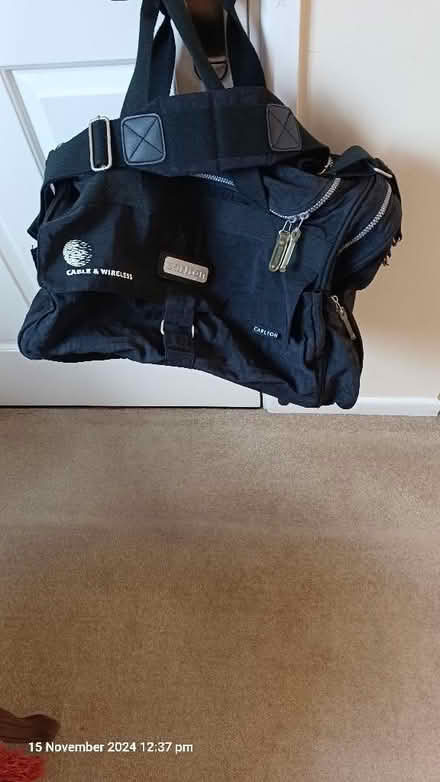 Photo of free Travel bag, black canvas. (Theale RG7) #1