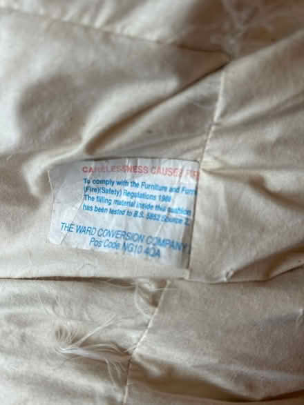 Photo of free Feather filled seat pad for Sofa (Matlock DE4) #3