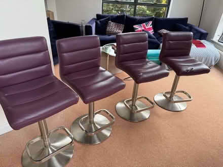 Photo of free 4 matching bar stools (Elmstead BR7) #1