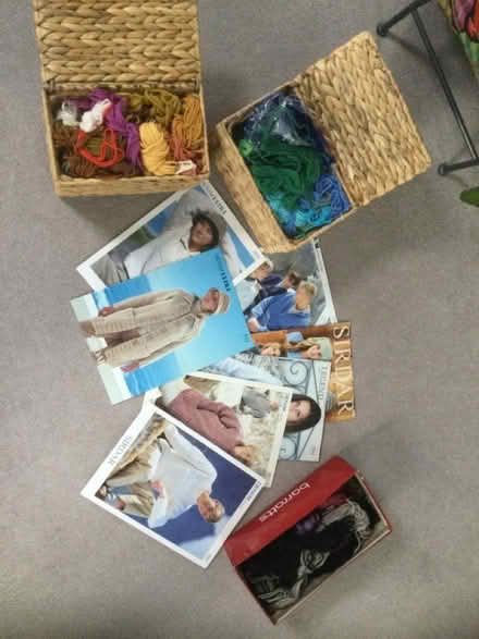 Photo of free Wool remnants and knitting patterns (Deer Park OX28) #1