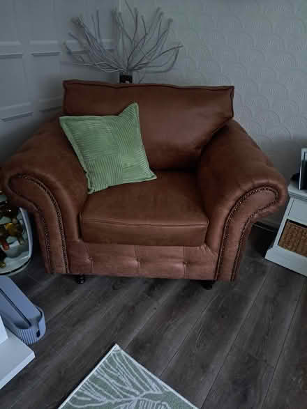 Photo of free 2 seater and chair (Wirral, Woodchurch) #2