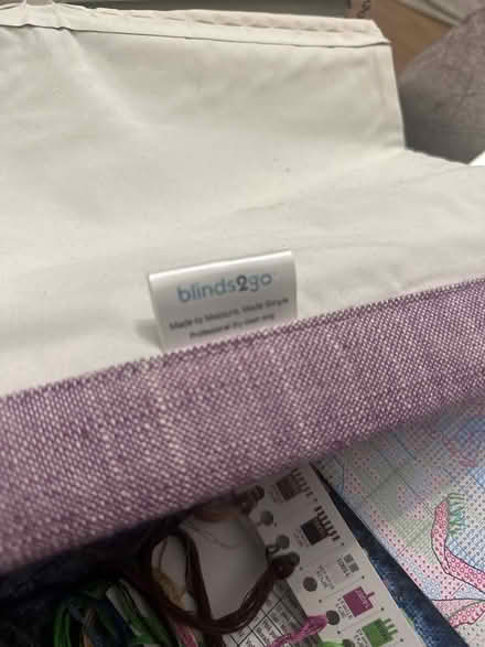 Photo of free Purple canvas Roman blind (Northampton) #2