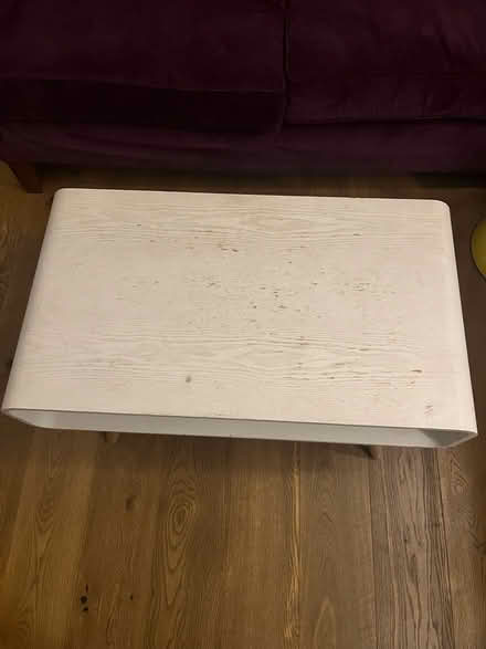 Photo of free White wooden coffee table (W7 3JG) #4