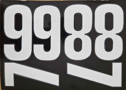 Photo of free House number stickers (6, 8, 9, 0, A, B) (Lower Earley RG6) #2