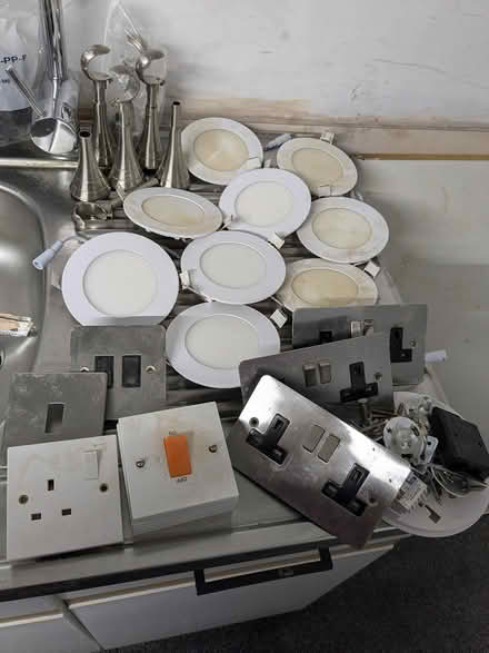 Photo of free Electric spotlights, sockets etc (Newcastle Under Lyme) #1