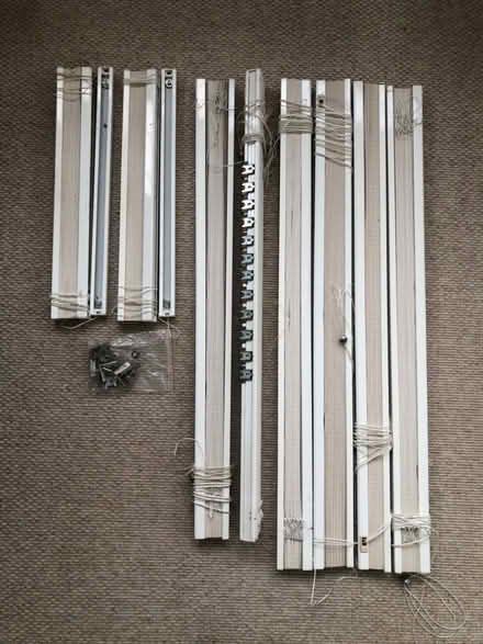 Photo of free 8 Cream Conservatory blinds - some need re-stringing (Hammerfield HP1) #1