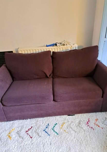 Photo of free Purple sofa bed (Moseley B13) #1
